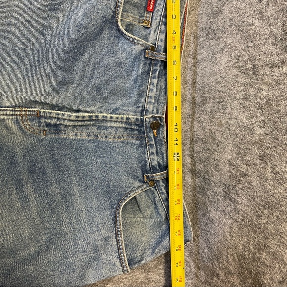 Vintage Chaps Denim‎ Jeans Men’s 36x32 Blue Straight Leg USA Style Classic 90s - Picture 9 of 10